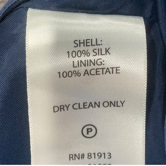 Tracy Reese Frock! Blue & Black 100% Silk Front Zipper Dress Size 4 Small NWT - Picture 4 of 6